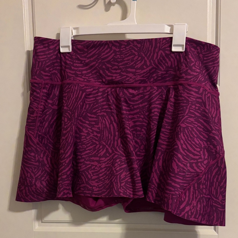 Athleta Purple Patterned Skirt